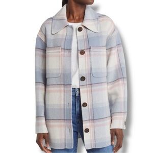 Rails Connie Plaid Wool Blend Shirt Jacket Shacket Junean in Plaid Size Small